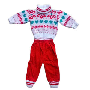 Vintage Park Bench Kids 12 Month Holiday Outfit